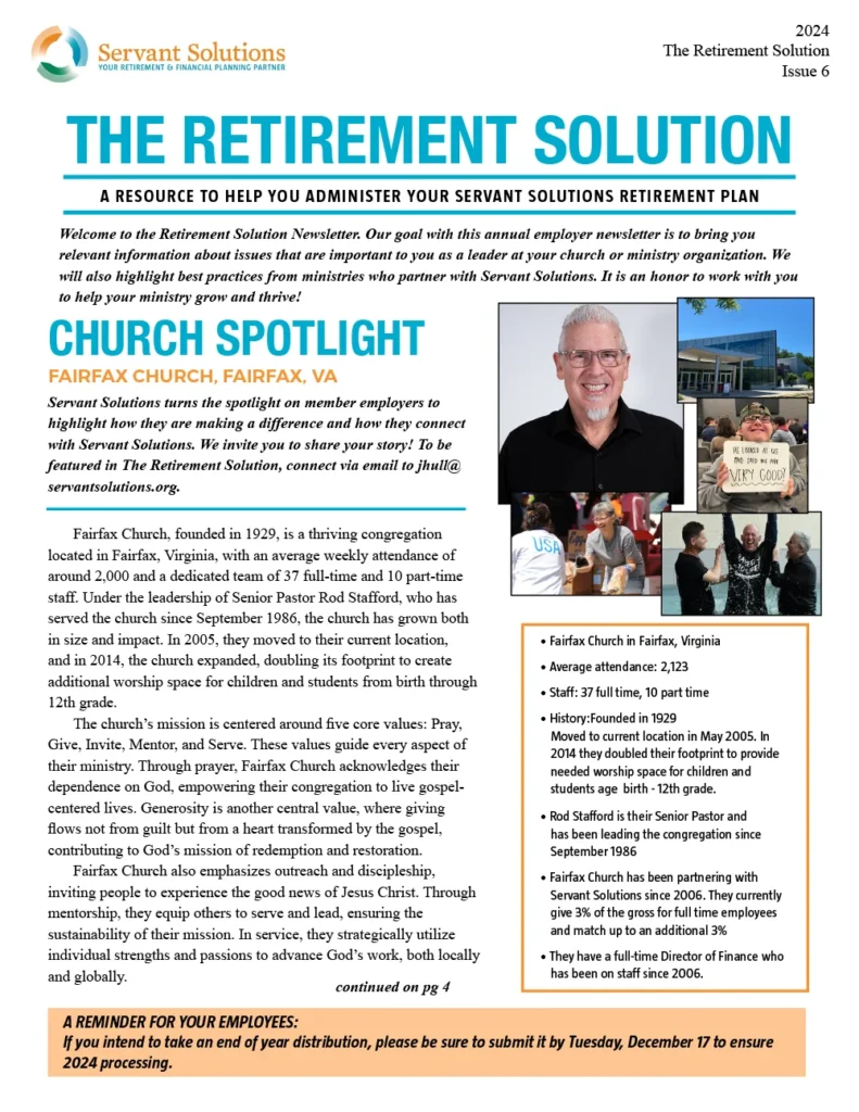 the retirement solution newsletter