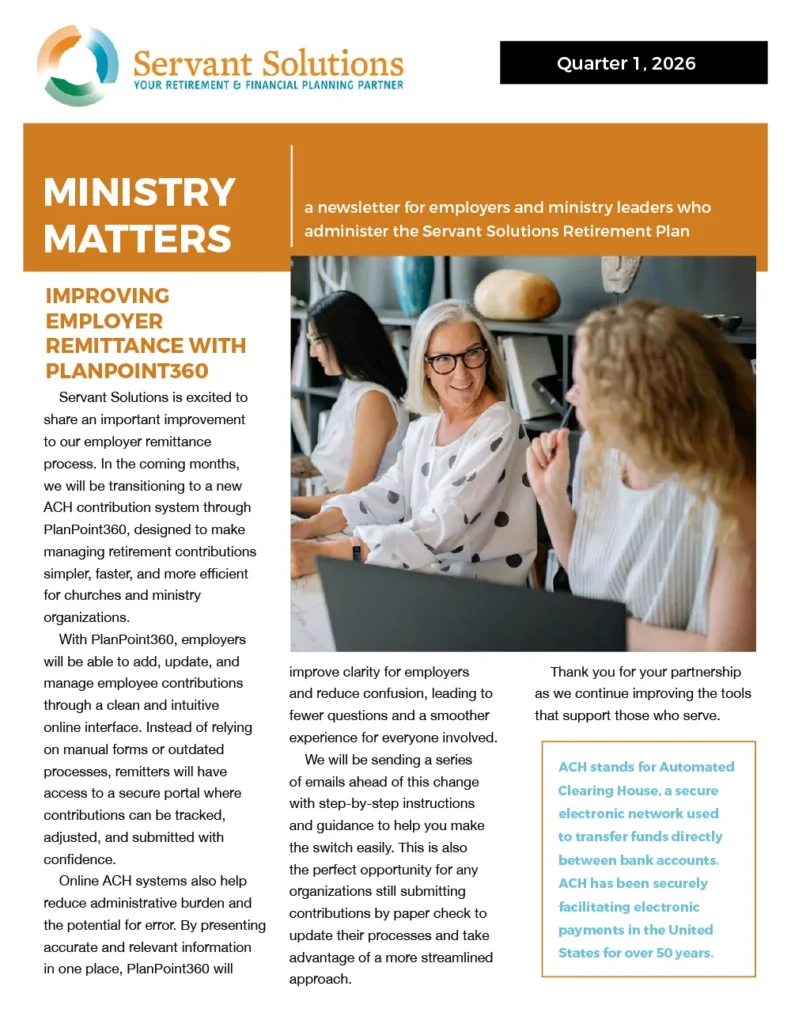 ministry matters newsletter