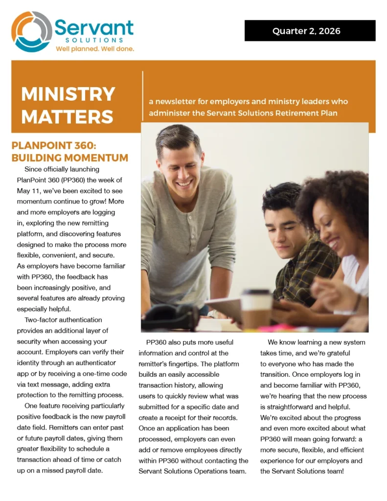 ministry matters newsletter