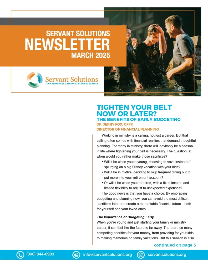 Servant Solutions Newsletter