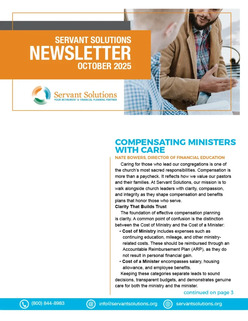 Servant Solutions Newsletter