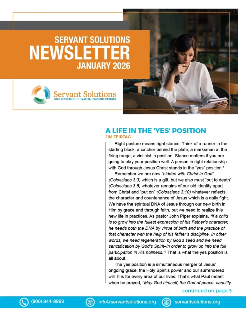 servant solutions newsletter