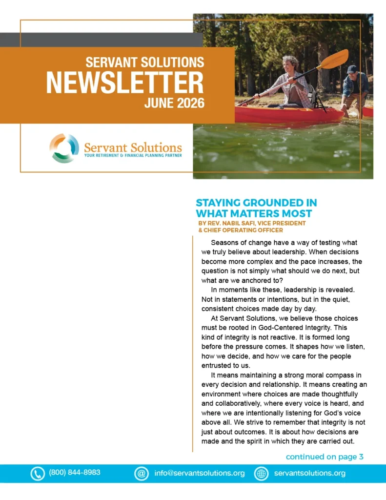 servant solutions newsletter
